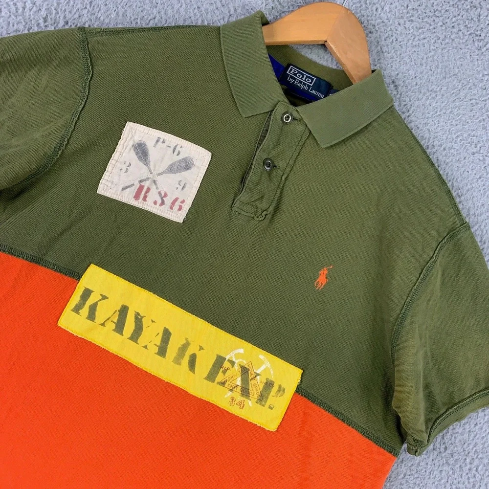 Polo Ralph Lauren Kayak Polo Shirt Men's Large L Expedition Rafting Rowing K1